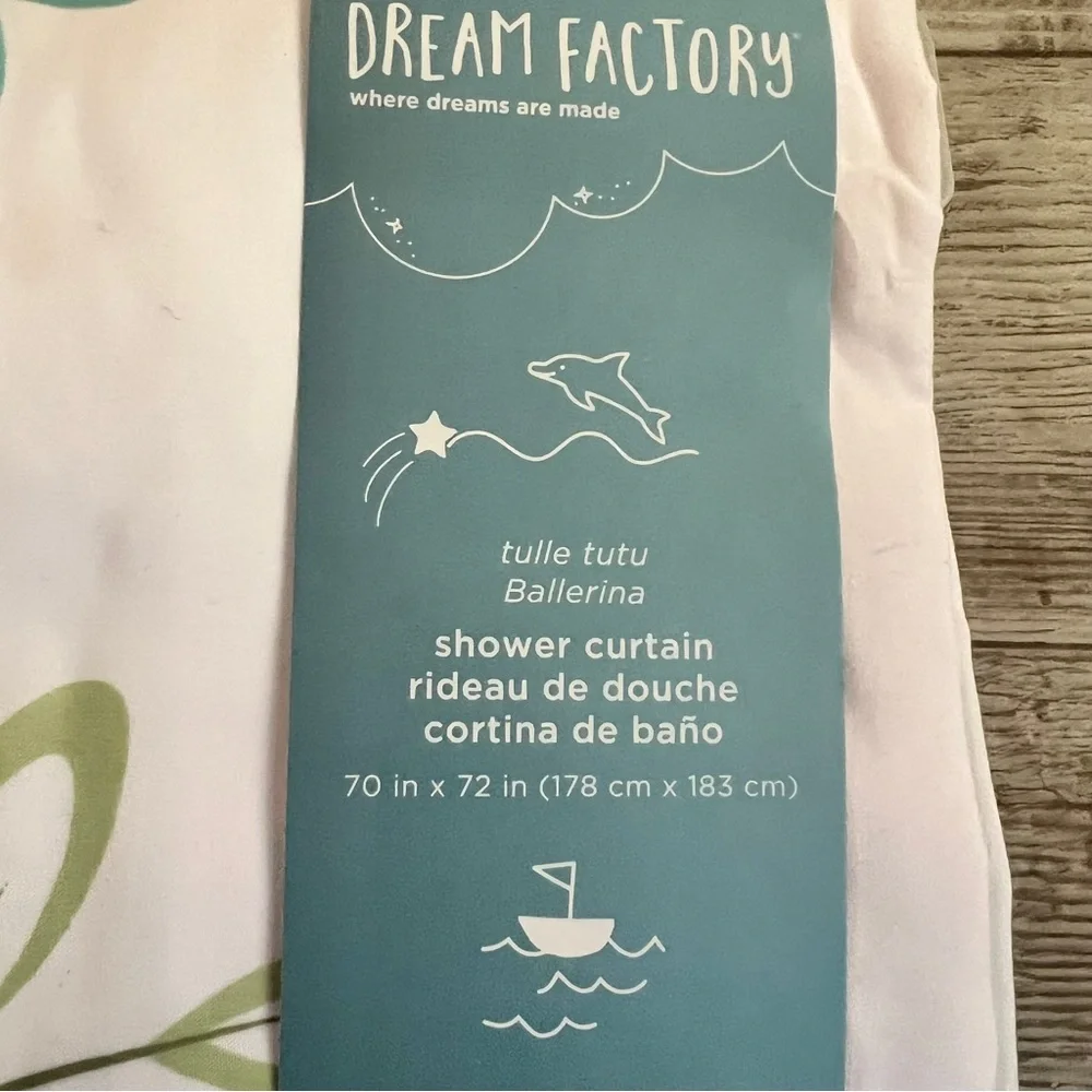 Ballerina Shower Curtain - Tulle Tutu - NWT! Adorable! Dream Factory